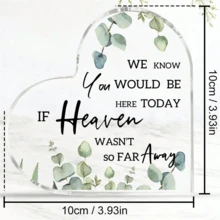 1pc, Heart Acrylic Sign In Loving Memory Of Loved One Wedding Memorial Table Sign Gifts For Ceremony And Reception Remembrance Mother Father In Law Plaque For Counter Desk Centerpiece Decor (Beautiful Style)