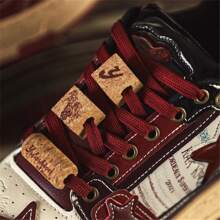 红星鞋业，国家设计合作款滑板鞋，新款男鞋，厚底，100美元以下 - 酒紅色 - 查看 2