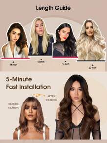 Yilite Hair Extensions Clip Ins 14-20 Inch 7pcs #2 Darkest Brown Clip In Hair Extensions Human Hair Straight Clip In Hair Extensions Real Human Hair Double Weft (14-20 Inches #2 Darkest Brown) - S2 - View 5