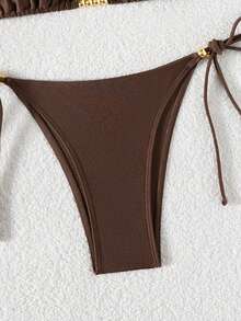 性感修身高腰比基尼女式两件套泳衣套装