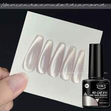 6pcs/Set Crystal Cat Eye Magnetic Gel Polish Kit, Glossy UV Gel Lacquer Shiny Crystal Cat Eye Nail Gel Nails - Multicolor - View 5