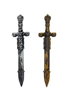 1pc Prop Replica Plastic Toy Sword For Stage Performance, Knight Sword, Caribbean Pirates Costume Accessory Halloween - Multicolor - View 4