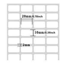 可移除标签贴纸钻石画储物容器小白标签、钻石画珠套件姓名编号、自粘空白可书写艺术贴纸适用于办公室 DIY