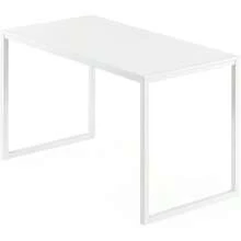 ZINUS Jennifer 55 Inch White Frame Desk, Computer Workstation, Office Desk, Dining Table, Easy Assembly, Natural - 白色 - 查看 11