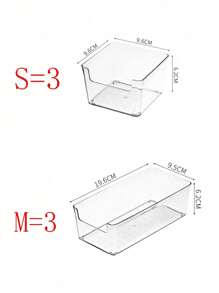 6pcs Drawer/Desktop Cosmetics Storage Box, Transparent Dresser Storage Box, Anti-Drop Multi-Compartment Jewelry And Small Objects Storage, Exquisite Storage Box,For Holiday Beach, Bathroom Collection, Bedroom Collection, Large Capacity - Transparent With Dots - View 14