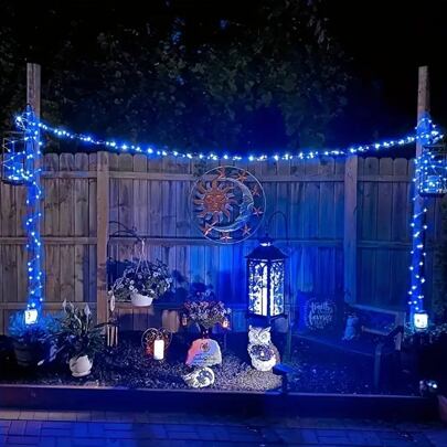 Cordão de Luzes LED 10m 100LED, Cordão de Luzes de Fada Alimentado por Pilhas AA, Cordão de Luzes de Fio de Cobre com Fio de Prata à Prova D'água para Casamentos, Dormitórios, Quartos, Festas, Decoração de Flores, Decoração de Aniversário, Decoração de Campus, Decoração de Festas, Decoração de Pátio e Jardim, Etc.