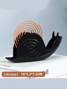 Supporto per spirali antizanzare creativo per uso domestico, bruciatore di incenso a forma di lumaca in materiale ABS ritardante di fiamma, elegante, per esterno, supporto per spirali antizanzare alla citronella per tavolo decorativo, patio, scatola per spirali antizanzare a forma di lumaca ignifuga e antiustione in acciaio inossidabile, supporto universale per spirali antizanzare e incenso di legno di sandalo, piatto raccoglicenere