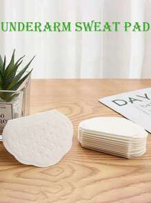 Disposable Underarm Sweat Pads - White Sweat Absorbing Stickers For Clothes, Collar Sweat Guards, One-Time Use Sweat Absorbent Patches, Odor Control & Stain Prevention Gym Accessories, Sport, Gym, Home Exercise, Sport Accessories, Gym Accessories, CrossFit Accessories - Multicolor - View 4