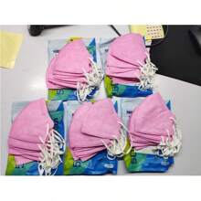 10pcs/Pack Adult 3D Stereo Fashionable Facemasks, 4-Layer 5D KN95 Protection