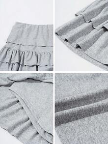 Y2K Style Flare Mini Skirt, Sexy Pleated High Waist A-Line Skirt, Fashionable Versatile For Summer