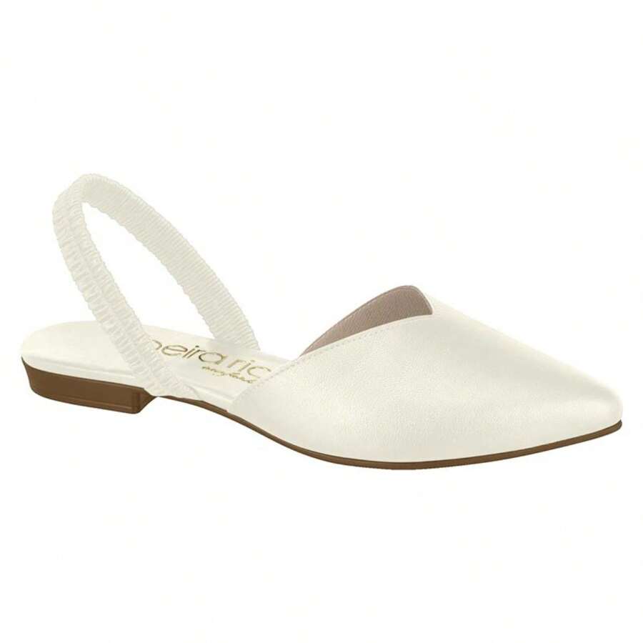 Women's Comfort Slingback Mule Shoe White Clarinha Beira Rio - 米色 - 查看 1