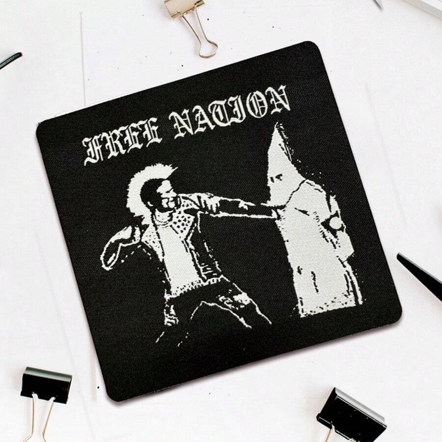 Free Country Punk, Goth Clothing Embroidered Patches - Multicolor - View 1