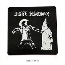Free Country Punk, Goth Clothing Embroidered Patches - Multicolor - View 2