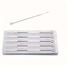 50pcs/100pcs Disposable Sterile Tattoo Needles Assortment, 3RL,5RL,7RL,9RL,5RS,7RS,9RS,5M1,7M1,9M1 Tattoo Cartridge Needles, Includes Grip Tips, Ink And Magnifier Glasses