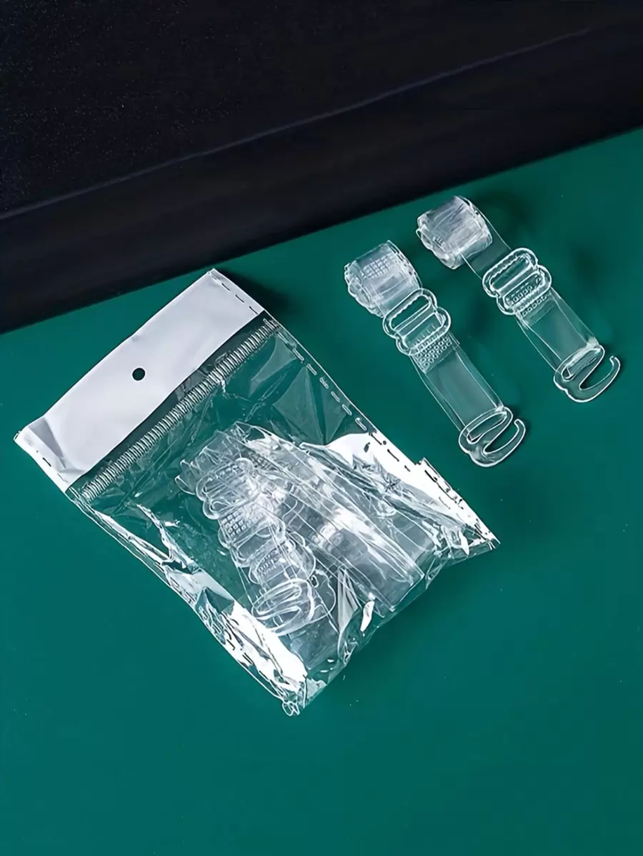 1/3/5 Pairs Transparent Adjustable Shoulder Straps, TPU Bra Straps, Women Underwear & Bra Accessories Summer Cooling, Beach, Travel - Bra Straps - View 1