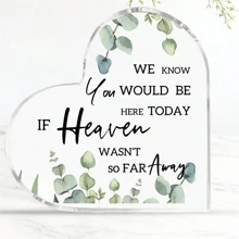 1pc, Heart Acrylic Sign In Loving Memory Of Loved One Wedding Memorial Table Sign Gifts For Ceremony And Reception Remembrance Mother Father In Law Plaque For Counter Desk Centerpiece Decor (Beautiful Style)