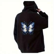 1 件/2 件/4 件蓝色蝴蝶熨烫补丁，适用于背包和服装 - 完美的礼物选择