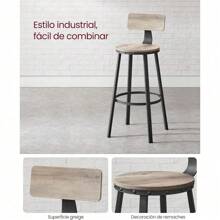 Barstools - Cinza + Preto - Visão 7