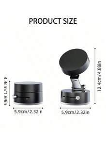 Creative New Vacuum Super Strong Adsorption Mini Phone Stand, ABS Material Foldable Storage Waterproof Anti-Shake Slouchy Phone Holder, Suitable For Various Scenarios Like Home, Car, Kitchen For Any Phone Model Compatible With IPhone, Android Phone, Gift For Birthday, Family, Friends Magnetic, Car Accessories, Car Phone Holder