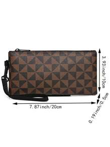 Men's Hand Bag Small Square Bag Stitching Handbag Fashion Fashion Niche Wrist Bag Print Mini Bag Small Bag - Multicolor - View 3