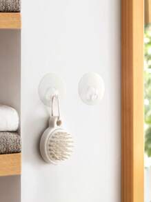 5pcs Pack Crystal Clear No-Drill Wall Hooks, Multi-Function Hooks For Keys Hanging, Suitable For Home, Kitchen, Living Room, Bathroom
