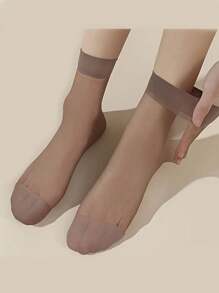 30 件装水晶丝袜，透气，防臭，短款透明纯色隐形袜子，适合青少年，夏季轻便 - 彩色 - 查看 6