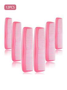 12PCS Double-Sided Double-Tooth Beard Comb For Boys, Double-Head Thick Hairdressing Styling Comb For Hair Salon, Small Pocket Comb For Girls, Hair Brush, Comb, Hair Tools, Hair Products And Accessories For Barber Salon Beauty Travel Essentials