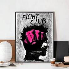 1 PIEZA Póster de música Póster de Club de la Pelea Sin marco Póster de papel Kraft de club de bar Póster vintage Pintura de arte de pared para dormitorio y estudio Pegatinas