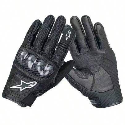 Alpinestars Moto Alpines SMX-1 AIR V2 Motocross Motocicleta Corrida Tela de toque Couro Fibra de carbono Luvas de moto