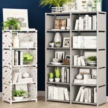 Bookshelf Multi-Layer Easy Assembly Bookcase Easy Assembly Book Holder Book Display Rack Book Organizer Debris Rack Shelf