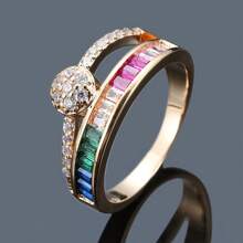 1pc Women's Elegant & Classy Fashionable Ring Inlaid With Synthetic Zirconia, Suitable For Daily Wear, Dates, Work, Versatile