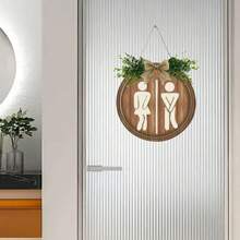 1 pieza, Rótulo con lema, Señal de tablón redondo, Decoración de pared para el hogar, Decoración rústica, Decoración de baño, Decoración de escena, Decoración de festivales, Decoración de habitación, Decoración del hogar, Decoración de oficinas