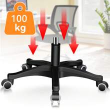 OYAJIA ✨‌Modern Ergonomic Office Chair Adjustable Swivel Mesh Computer Chair With Back Support Arms And Wheels For Home Work And Students Study Black - 黑 - 查看 8