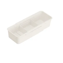 1/3 pièces Boîte de rangement multifonctionnelle salle de bain cuisine salle de séjour, le tiroir peut être fixé téléscopique, boîte de rangement pour la vaisselle, cosmétiques de maison papeterie boîte à médicaments avec séparation, design télescopique - Crème - Voir 6