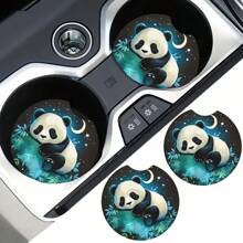 2 件装 海龟鲸鱼动物图案汽车杯垫 时尚速干防滑汽车杯垫 - 均碼 - 查看 7