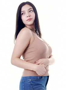 Top de Tirantes para Mujer - Camel - Ver 2