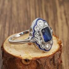 1pc Fashionable Creative Luxury Sparkling Boho Design Engagement/Wedding Ring, Suitable For Daily Wear