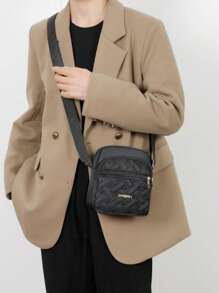 Square Bag Neutral Crossbody Bag Wear-Resistant Oxford Cloth Mobile Phone Bag Shoulder Bag Out Backpack Mini Bag Small Bag Purse - Multicolor - View 8