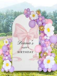 Personalized Spandex Arch Cover - Custom Arch Backdrop Cover Fit Round Top Backdrop Frame Stand, Arch Backdrop Cover For Birthday, Theme Party, Wedding, Multiple Size Options, Multi-Functional, Durable, Anti-Mold, Ornamental, Exquisite, Stylish, High-Quality, Adorable, Modern, Colorful, Custom, Unique, Personalized, Ideal Gifts For Him, Ideal Gifts For Her, Her, Boyfriend, Girlfriend, Dad, Mom, Family, Friends, Son, Daughter, Kids, Kitchen, Dining Room, Bedroom, Office, Living Room, Home, Garden, Tea Room,Summer Holiday