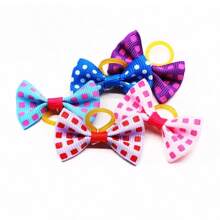 With Rubber Band Puppy Bows Handmade Movable Pet Bowknot For Dogs Pet Dog Hair Accessories Pet Supplies