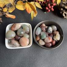 100-200g Natural Large Grain Purple-Green Agate, Tumbled Crushed Stone, Decorative Gravel/Rocks For Aquarium, DIY Terrarium, Potted Plants, Holiday/Wedding Decor, Home Garden Gifts