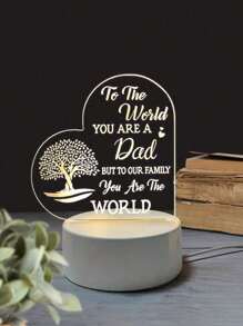 1 件 USB 桌面 3D 卡通装饰夜灯，LED 暖光台灯，适合作为女孩的生日或感恩节礼物