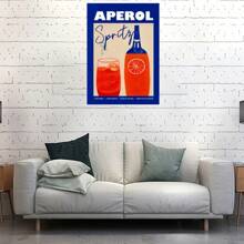 1 幅无框海报墙艺术复古卡通果汁海报和印刷饮料帆布画俱乐部酒吧商店家居装饰 - 彩色 - 查看 18