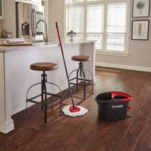 EasyWring Microfiber Spin Mop And Bucket Cleaning System - 旋轉拖把和水桶清潔系統 - 查看 11