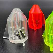 12 件/套 鱼饵插入管摇铃鱼体重塑料吵闹珠发声管适用于鲶鱼鲈鱼梭鱼