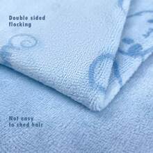 Miniso Sanrio 人物可爱柔软 140 厘米/55.1 英寸 * 74 厘米/29.1 英寸 超细纤维图案浴巾（1 条） - 藍色 - 查看 6