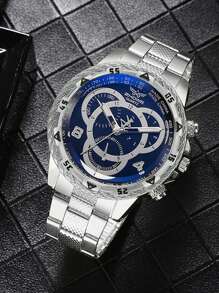 2 Pieces Of Men's Boutique Business Style Casual Quartz Watches Classic Fashion High-End Elegant Men's Watches Suitable For Parties And Daily