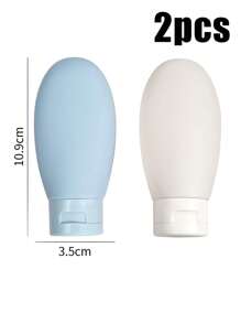 Reisset, knijpbaar ontwerp, draagbaar, lekvrij, herbruikbaar, navulbare cosmetische containers voor toiletartikelen, navulbare lotiondispensers, draagbare lotionfles, reisflessenset, lekvrije reisflessenset, navulbare lege containers voor de badkamer, reisformaat accessoires en shampoo-conditionerflessen met draagbare tas, reisbenodigdheden voor op reis, opslag voor make-uppompen, reisaccessoires, studentenhuisbenodigdheden, macaronkleurenpalet, badkamerdecoratie