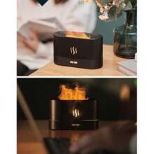 1pc Colorful Humidifier, Dynamic Sound Pickup Home Large Capacity Fog Volume, Air Aromatreatment Machine 3D Simulation Flame Aromatherapy Machine Home Desktop Indoor Diffuser Essential Oil Diffuser Automatic Spray Simulation Of Volcanic Flame Aromatherapy Machine