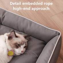 Waterproof Dog Bed 600D Oxford Pet Dogs Beds For All Seasons Thickened PP Cotton Filling Bite-Resistant Pet Mat Dog Accessories